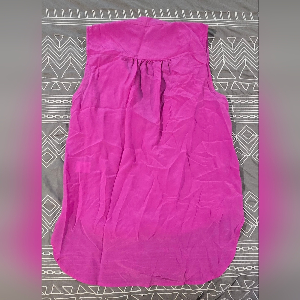 Trina Turk Pink Silk Sleeveless Top Size P - Picture 6 of 6